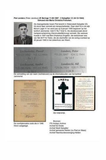 Lenders WW2 , Helden Beringe / Kamp Watenstedt-Salzgitter  beschikbaar voor biedingen