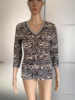 J548 Marc Cain 36=S fijn-gebreide trui top MarcCain zwart, Kleding | Dames, Zwart, Ophalen of Verzenden, Zo goed als nieuw, Maat 36 (S)