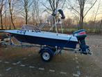 Speedbootje,40pk Yamaha 2 takt en trailer., Watersport en Boten, Ophalen, Gebruikt, Minder dan 70 pk, 3 tot 6 meter