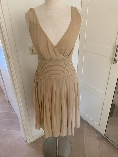 By Malene Birger Jurk Maat 36, Kleding | Dames, Jurken, Zo goed als nieuw, Maat 36 (S), Beige, Knielengte, Ophalen of Verzenden