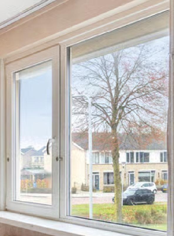 Kozijnen (deels kunststof met HR glas), deuren en rolluiken, Doe-het-zelf en Verbouw, Glas en Ramen, Gebruikt, Gevelraam of Ruit