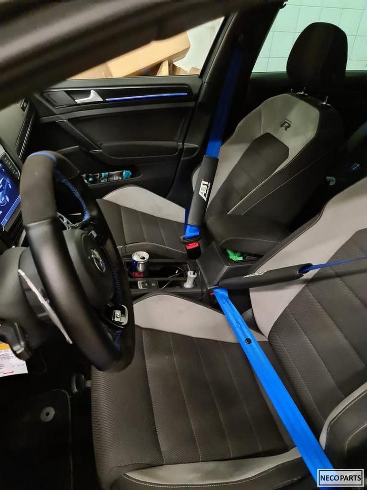 VW GOLF 7 R BLAUWE GORDELS GORDEL, Auto-onderdelen, Dashboard en Schakelaars, Volkswagen, Gebruikt, Ophalen of Verzenden
