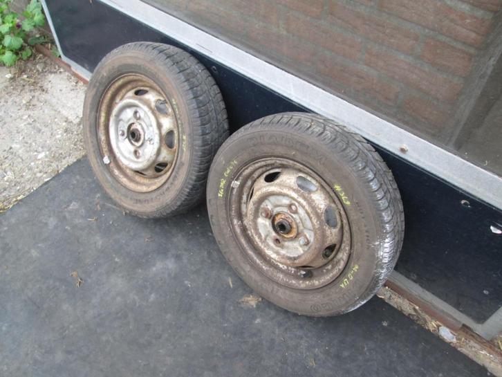 Autowielen op zitmaaiervelgen eigenbouw Murray AYP Sentar, Tuin en Terras, Grasmaaiers, Gebruikt, Ophalen