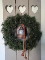Grote kerstkrans met zinken bel, Ophalen of Verzenden, Zo goed als nieuw