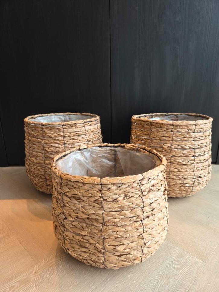 3 Grote Mica Bloempotten - Perfecte Staat!, Tuin en Terras, Bloembakken en Plantenbakken, Ophalen of Verzenden