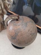 antieke kleine blikken wereldbol, Ophalen of Verzenden