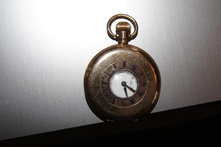 Half humter zakhorloge, Antiek en Kunst, Antiek | Klokken, Ophalen of Verzenden