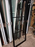 83x211,5cm binnendeur stomp Staal look zwart blank glas SL9, Ophalen, 80 tot 100 cm, ., Glas