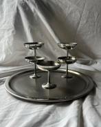 Vintage Franse RVS ijscoupes Guy Degrenne | retro | bistro, Ophalen, Overige materialen, Overige stijlen, Overige typen