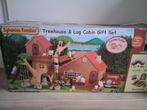 Sylvanian families huis en boomhut, Kinderen en Baby's, Ophalen, Zo goed als nieuw, Poppenhuis