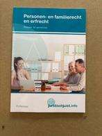 Personen- en familierecht en erfrecht, Boeken, Ophalen of Verzenden, Zo goed als nieuw, MBO