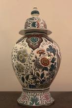 Mooi polychroom kaststel Vieux Delft (4 dln), Ophalen