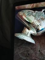 Zilver suikerhelm met klontjes tang, Antiek en Kunst, Ophalen of Verzenden, Zilver