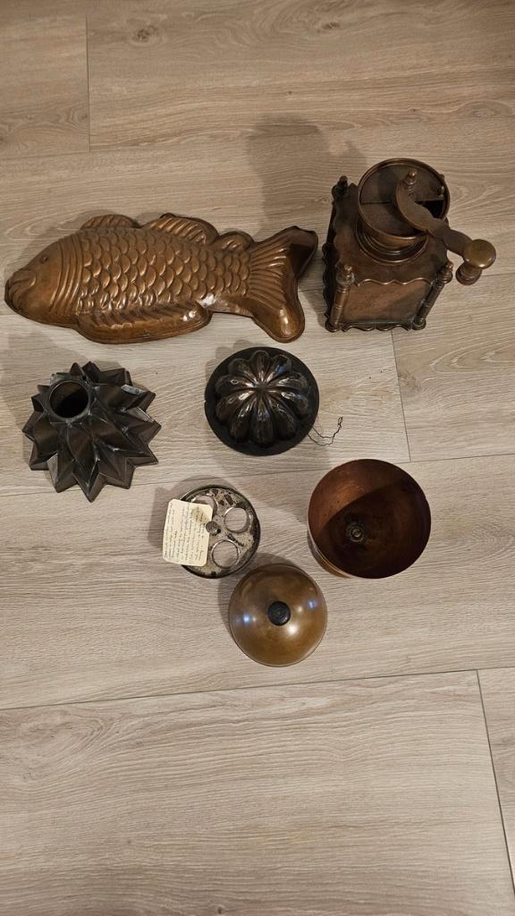 Antieke koperen keuken benodigdheden, Huis en Inrichting, Keuken | Keukenbenodigdheden, Gebruikt, Ophalen