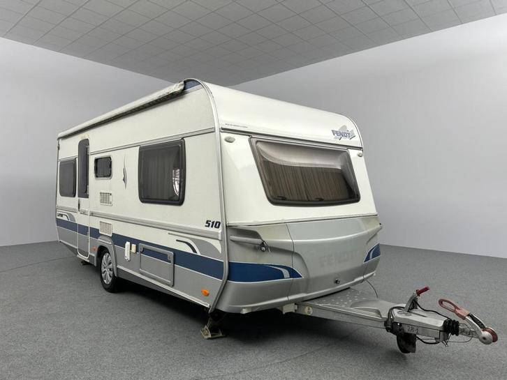 Fendt Saphir 510 TG Bankairco Zakluifel Mover INCL. STALLING, Caravans en Kamperen, Caravans, Bedrijf, tot en met 3, Rondzit, Fendt