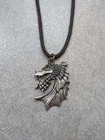 Ketting met een drakenkop eraan., Ophalen of Verzenden, Zo goed als nieuw, Ketting