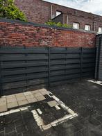 Antraciet schutting, Tuin en Terras, Ophalen, Gebruikt, 3 tot 6 meter
