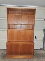 Vintage Poul Hundevad teakhouten secretaire buffetkast, Ophalen, Zo goed als nieuw, Minder dan 150 cm, 150 tot 200 cm