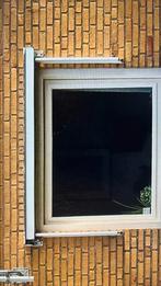 Zonneschermen met rood doek, nette staat, Tuin en Terras, Zonneschermen, Ophalen, Gebruikt, Knikarmscherm