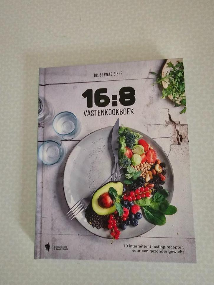 16:8 vastenkookboek,9789463933636, Kookboek,Servaas Dr.Bingé, Boeken, Gezondheid, Dieet en Voeding, Zo goed als nieuw, Dieet en Voeding