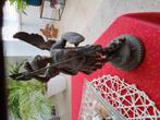 massief bronzen aartsengel michael beeld 30 cm hoog, Ophalen of Verzenden