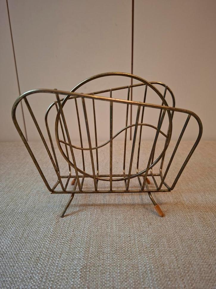 Vintage 50/60 Tijdschriftenrek / Brievenbak, Huis en Inrichting, Woonaccessoires | Krantenbakken en Lectuurbakken, Gebruikt, Ophalen of Verzenden
