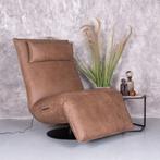 SUPER DE LUXE RELAXFAUTEUILS LEER STERK AFGEPRIJSD, Ophalen, MODERN, Nieuw, 75 tot 100 cm