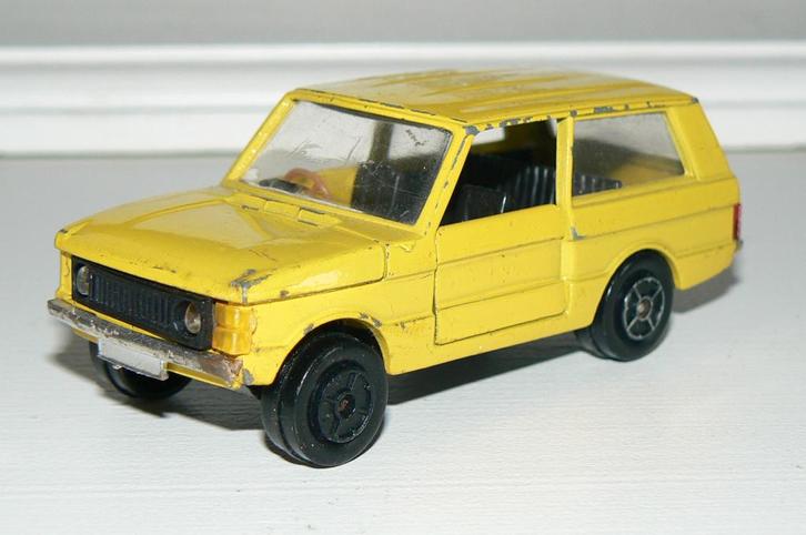 Gele Range Rover van Playart Hong Kong, Hobby en Vrije tijd, Modelauto's | Overige schalen, Gebruikt, Auto, Ophalen of Verzenden