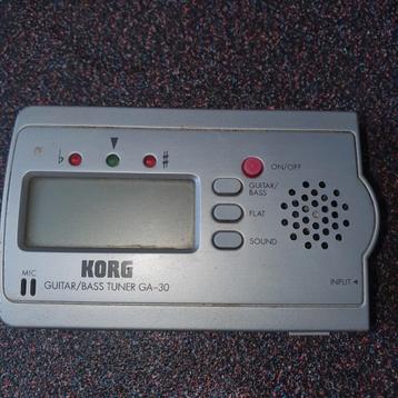 Korg gitaar en bass tuner ga30 beschikbaar voor biedingen