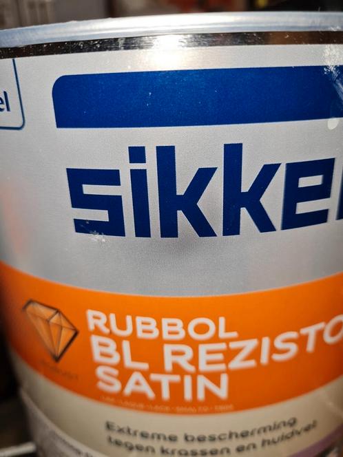 Sikkens rubbol bl rezisto satin ral 9001 ( cremewit), Doe-het-zelf en Verbouw, Verf, Beits en Lak, Nieuw, Lak, Minder dan 5 liter