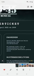 Parkeerkaart voor De Musica 40-45. Perongeluk 2 besteld.., Tickets en Kaartjes, Eén persoon