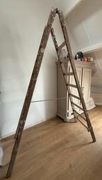 Houten schildersladder, Doe-het-zelf en Verbouw, Ladders en Trappen, Ophalen, Gebruikt, 2 tot 4 meter
