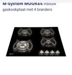 M Line 4 pits gaskookplaat T E A B, Ophalen, Gebruikt, 4 kookzones, Inbouw