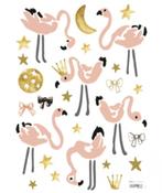 Muursticker Sticker Flamingo Maan Sterren Lilipinso, Kinderen en Baby's, Kinderkamer | Inrichting en Decoratie, Ophalen of Verzenden