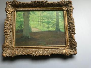 Schilderij 'bosgezicht' ..J.(Jan) Ates (1868-1954) beschikbaar voor biedingen