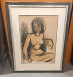 Schilderij Leo Gestel 1881-1941) met echte witgulde lijst, Antiek en Kunst, Kunst | Schilderijen | Klassiek, Ophalen of Verzenden