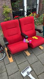 Bioscoopstoelen - Rood - 2 stuks, Huis en Inrichting, Fauteuils, Ophalen, Gebruikt, 75 tot 100 cm, 100 tot 125 cm