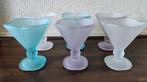 Ijscoupes gekleurd matglas 6 stuks, Overige typen, Ophalen of Verzenden, Overige stijlen, Glas