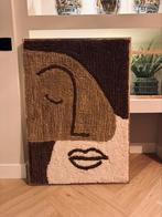 Schilderij tapijt lijst paneel xxl organisch bruin retro, Antiek en Kunst, Ophalen