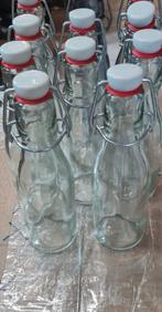 Leeg flessen van glas met beugel is splint nieuw nooit gebru, Ophalen of Verzenden, Zo goed als nieuw, Glas, Pot, Bus of Blik