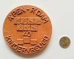 Terracotta Penning 40 Jaar Kindervreugd Antwerpen Rotterdam, Postzegels en Munten, Penningen en Medailles, Ophalen of Verzenden