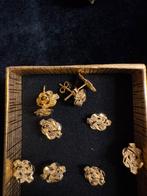 14 karaat mattenklopper oorbellen laatste 5 setjes!, Ophalen of Verzenden, Zo goed als nieuw, Goud