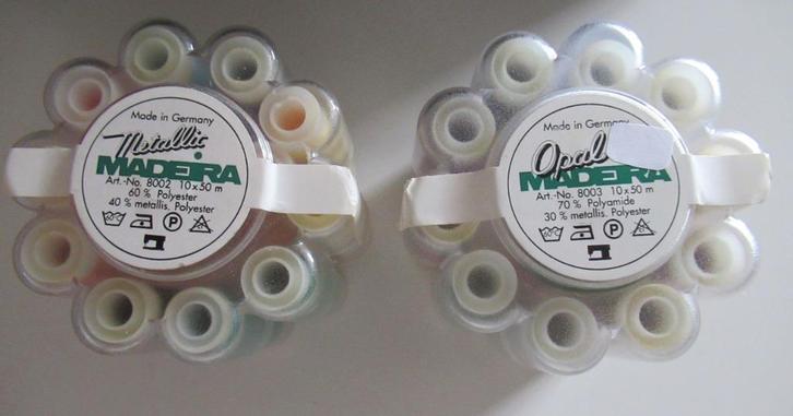 Metallic garen in ronde draai doosjes, Hobby en Vrije tijd, Borduren en Borduurmachines, Nieuw, Borduurgaren of Zijde, Handborduren