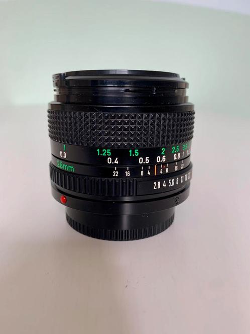 Canon FD 28mm f2.8, Audio, Tv en Foto, Fotografie | Lenzen en Objectieven, Zo goed als nieuw, Groothoeklens, Ophalen of Verzenden