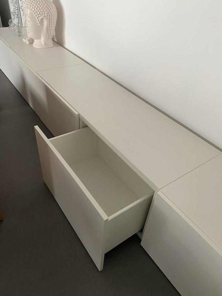 IKEA Besta kasten wit - 3 stuks, Huis en Inrichting, Kasten | Televisiemeubels, Gebruikt, Minder dan 100 cm, Minder dan 50 cm
