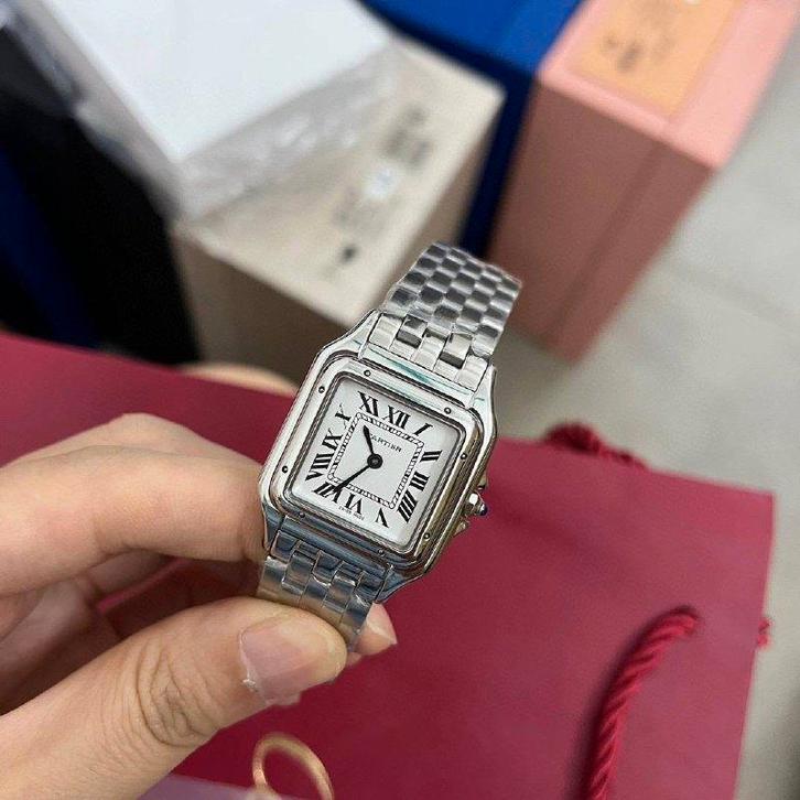 Cartier Panthère Watch 22mm/27mm, Sieraden, Tassen en Uiterlijk, Horloges | Dames, Nieuw, Polshorloge, Overige merken, Staal, Staal