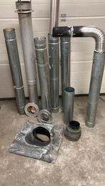 6 Meter Kachelpijp - Diverse Onderdelen, Gebruikt, Kachel, Minder dan 60 cm, Ophalen of Verzenden