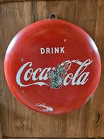 Vintage Coca-Cola Emaille Reclamebord, Verzamelen, Ophalen of Verzenden, Gebruikt, Reclamebord