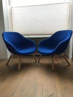 Set 2 Hay AAL 82 stoel fauteuil design modern blauw hout, Huis en Inrichting, Ophalen of Verzenden, 75 tot 100 cm, Zo goed als nieuw