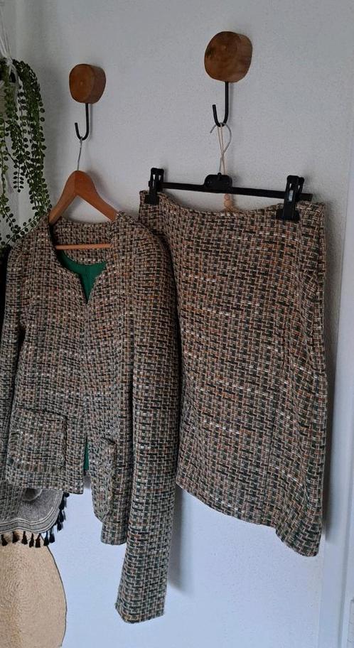 Tweed mantelpakje maat (L), Kleding | Dames, Jasjes, Kostuums en Pakken, Zo goed als nieuw, Ophalen of Verzenden